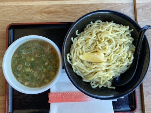 Dipping Noodles at Mendoki Noodle Shop