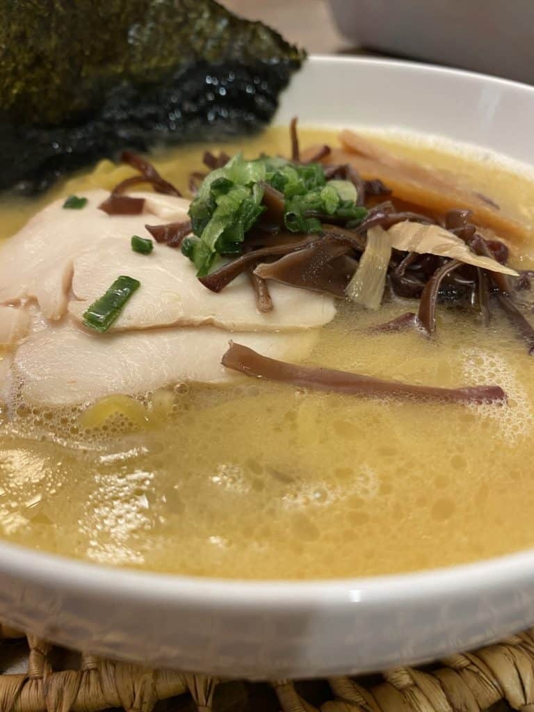 Creamy and rich ramen broth