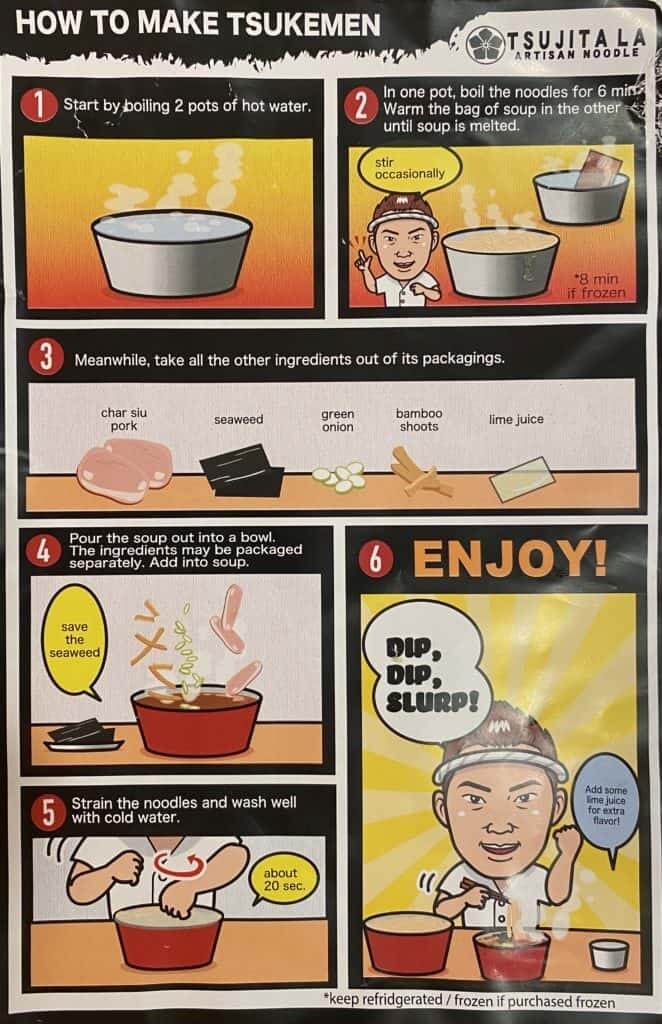 DIY Tsukemen instructions