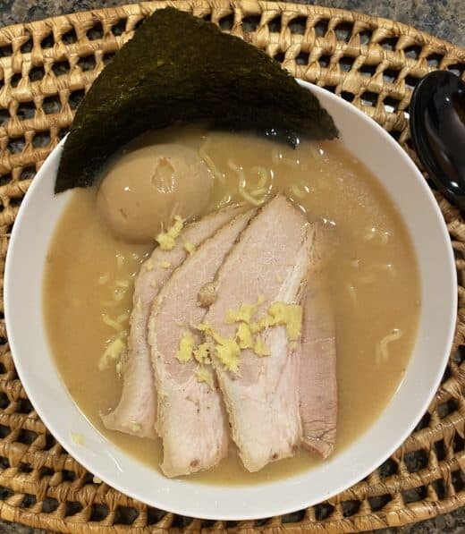 Miso ginger instant ramen