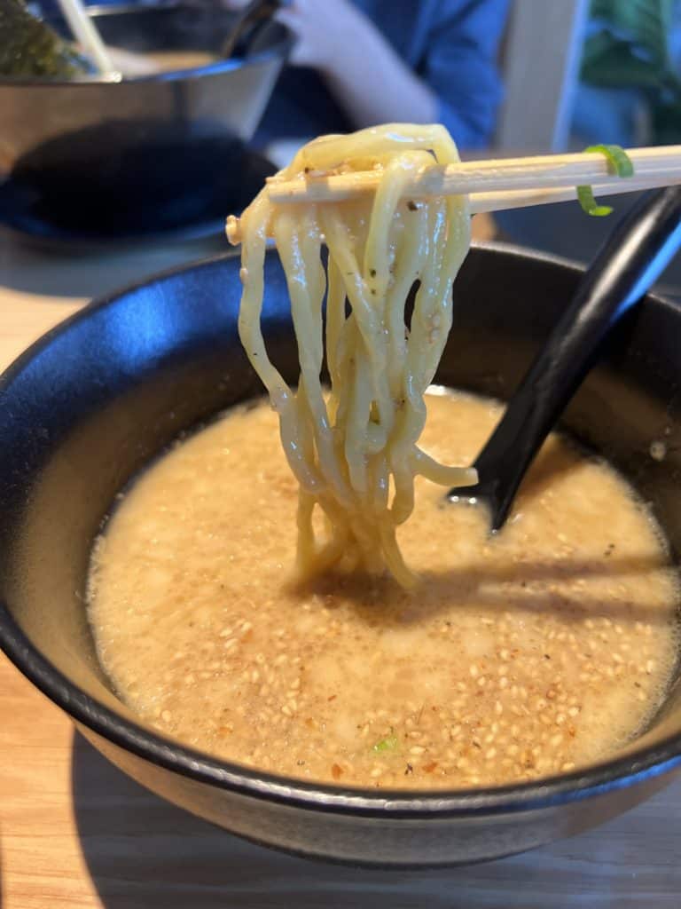 dipping noodles